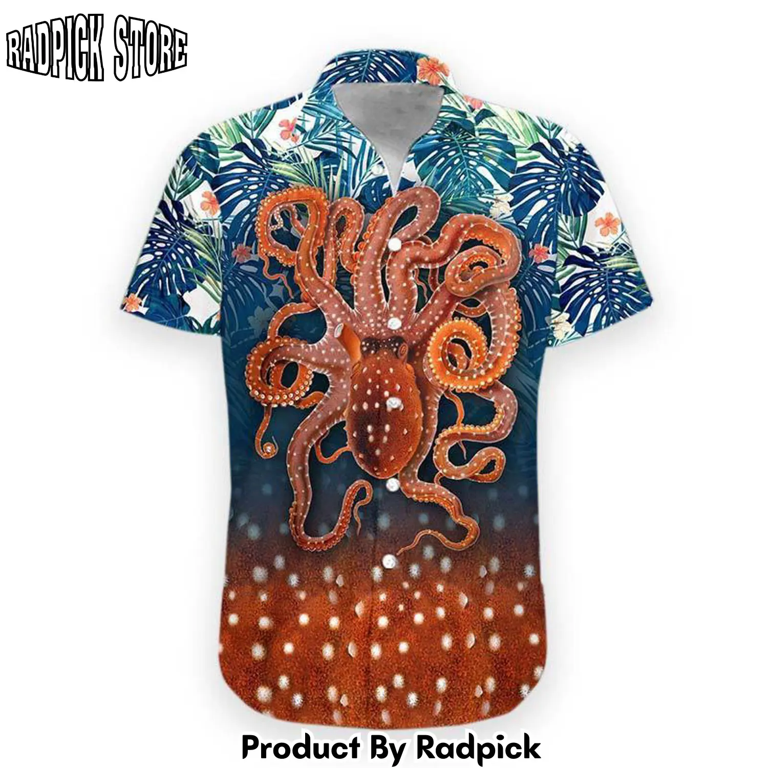 Radpick 3d octopus hawaii shirt rp292493